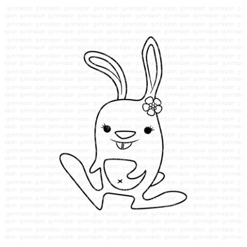 Gummiapan -leimasin: She-Bunny - tyttöpupu