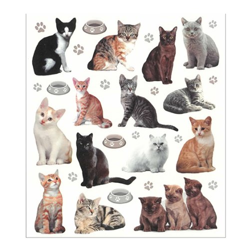 Sticker sheet: Cats