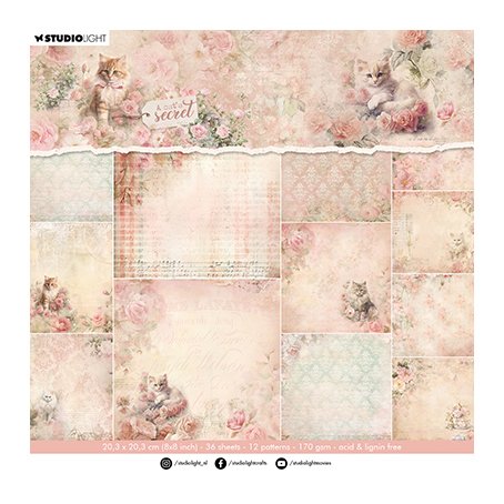8x8\" paper pad, Studiolight: Cat\'s Secret