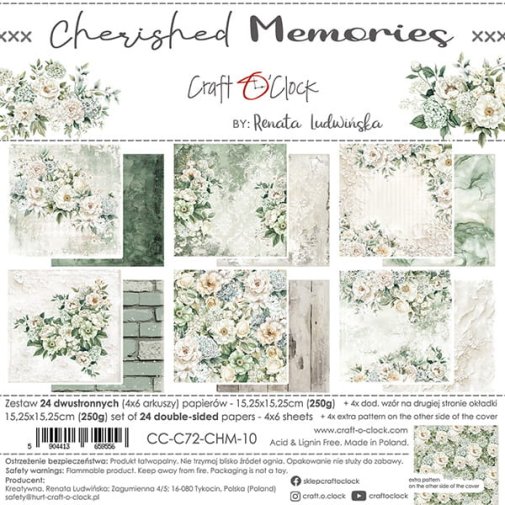 6x6\" paper pack, Craft O\'Clock: Cherished Memories