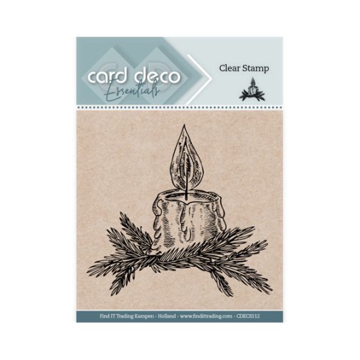 Card Deco stamp: Candle