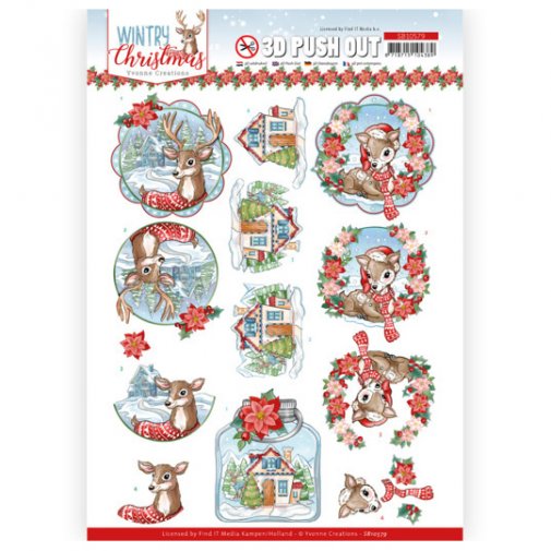 3d arkki, stanssattu (YC): Christmas Deer