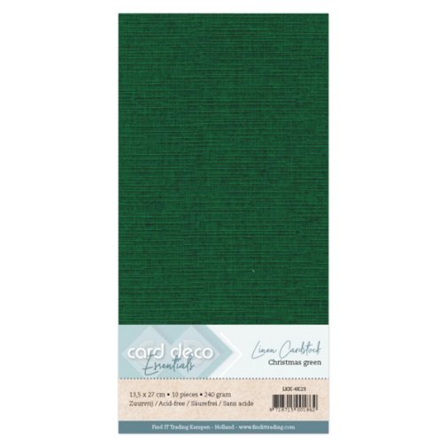 Cardstock pack 13,5 x 27 cm, Card Deco: Christmas, 10 pcs