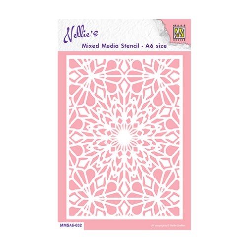Stencil A6, Nellies Choice: Snowflakes 1
