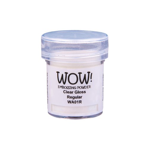 Wow! embossing powder: Clear Gloss Regular