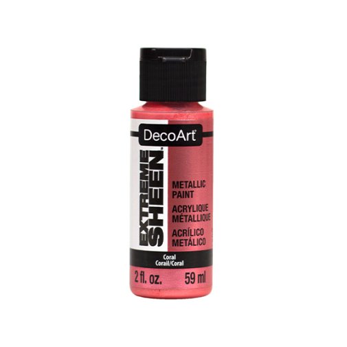 DecoArt metallic acrylic paint: Coral