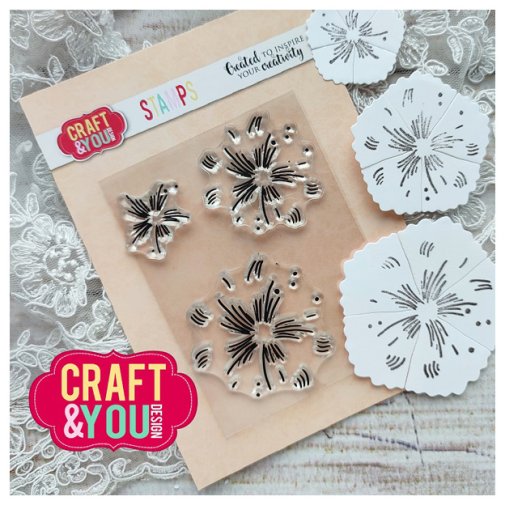 Clear stamp set, Craft & You: Flower stamens 2