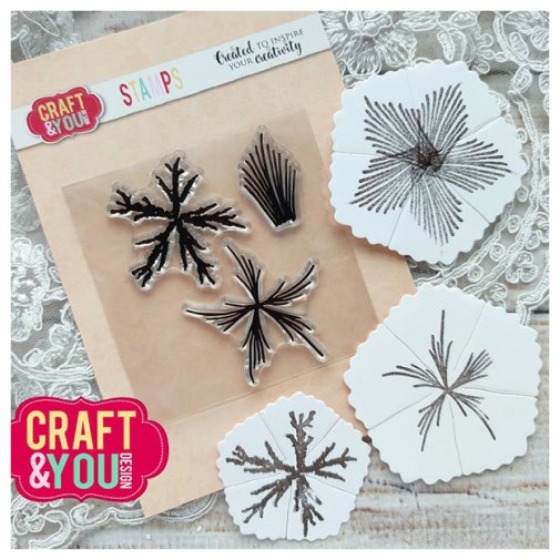 Clear stamp set, Craft & You: Flower stamens 3