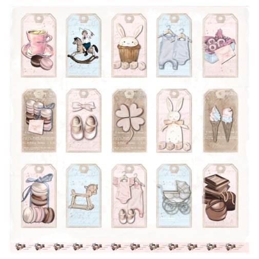 UHK -kuviopaperi 12x12\": So Sweet - Cuddly