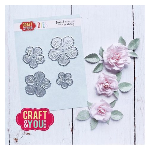 Stanssisetti, Craft & You: Magda\'s Rose - kukat