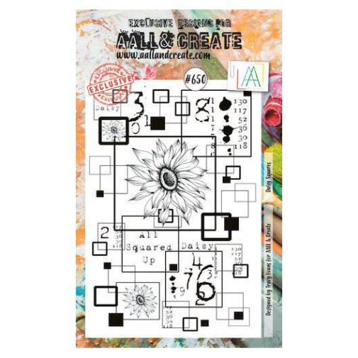 AALL & Create stamp, A6: Daisy Squares