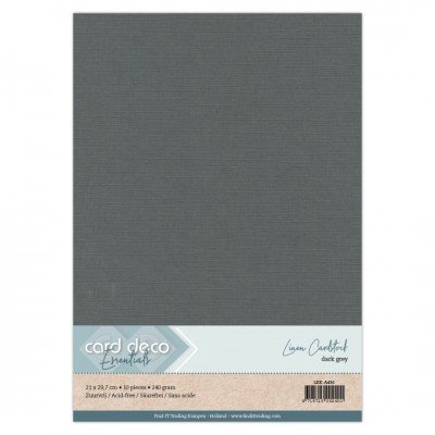 Cardstock pack A4, Card Deco: Dark Grey, 10 pcs