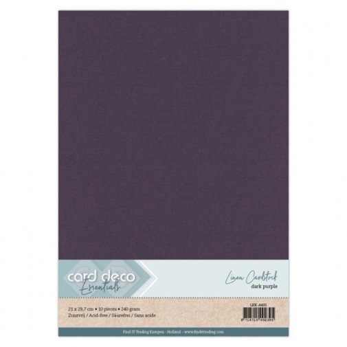 Kartonkipakkaus A4, Card Deco: Dark Purple, 10kpl