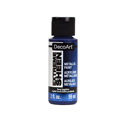 DecoArt metallic acrylic paint: Deep Sapphire