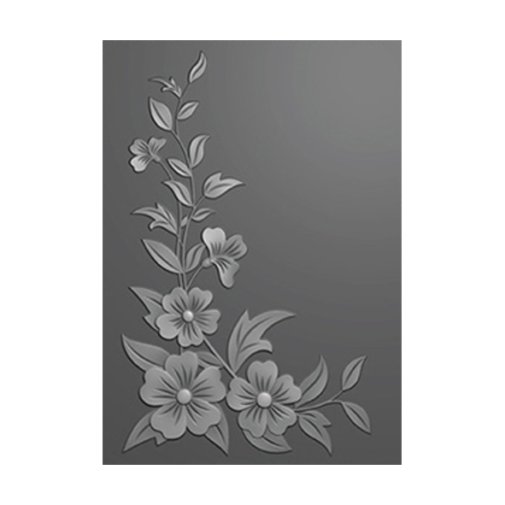 3d kohokuviointikansio A6, NC: Flower corner