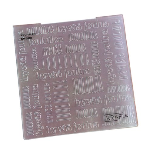 Embossing folder, Krafia: Jouluiloa (FIN)