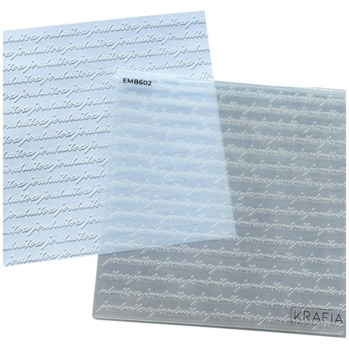 Embossing folder, Krafia: Jouluiloa, handwr (FIN)
