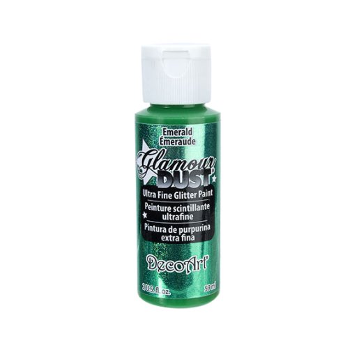 DecoArt Glamour Dust -maali: Emerald