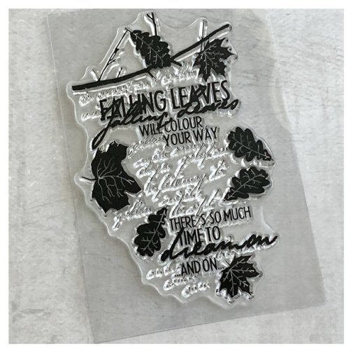 Leimasin A6, Joy Crafts: Falling leaves