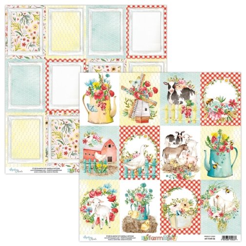 Mintay -kuviopaperi 12x12\":  Farmlife 06