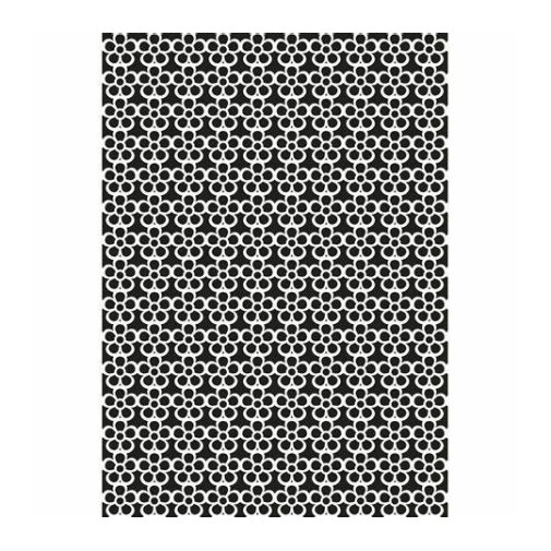 Stencil A5, Nellie\'s Choice: Flower pattern