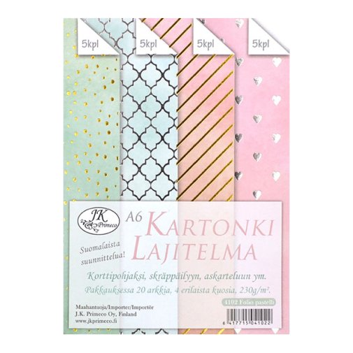 A6 paperipakkaus, JK: Pastelli, folio