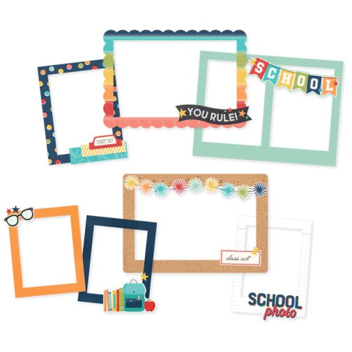Frames 6 pcs, Simple Stories: School Life