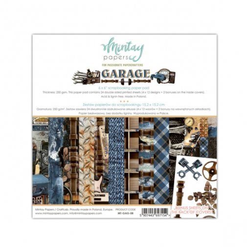 6x6\" paperipakkaus, Mintay: Garage