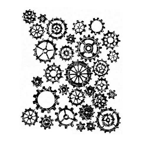 LCD -leimasin: Gears bg -tausta