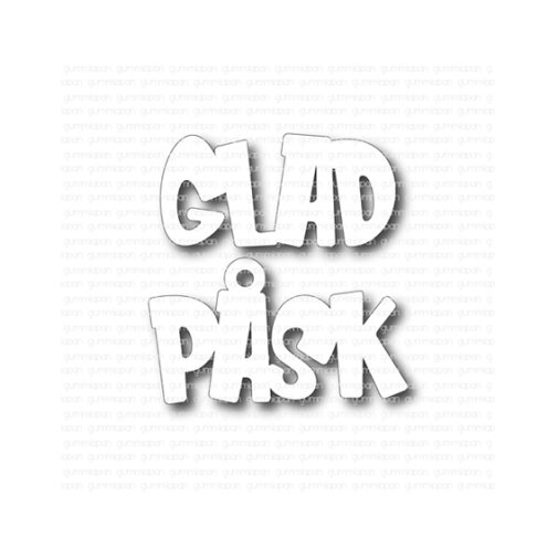 Text die, Gummiapan (Swedish): Glad Påsk