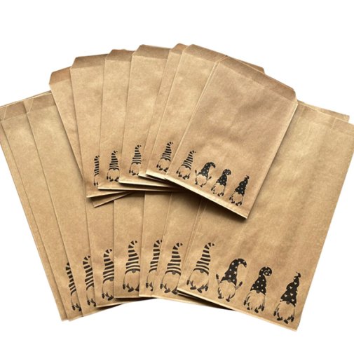 Paperipussit, 24 kpl: ruskea - tontut