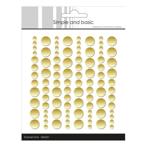 Enamel dots matta, Simple and Basic: Kulta