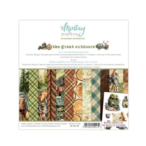 6x6\" paperipakkaus, Mintay: The Great Outdoors