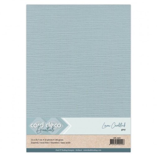 Kartonkipakkaus A4, Card Deco: Harmaa, vaalea - Grey, 10kpl