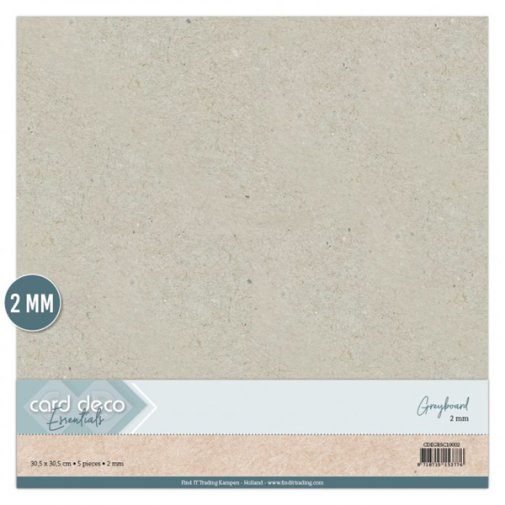 Greyboard sheets 2mm, 5 pcs