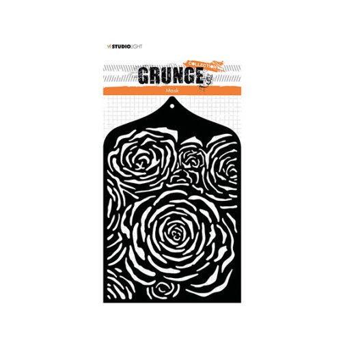 Studiolight  stencil: Grunge 26 - roses, A6