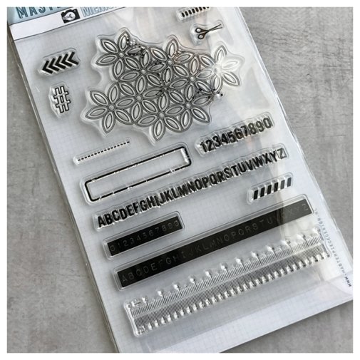 Stamp set A6, Masterpiece: Grungy Flowers