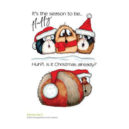 Stamp set, Craft Emotions: Guinea pig 5 - Christmas