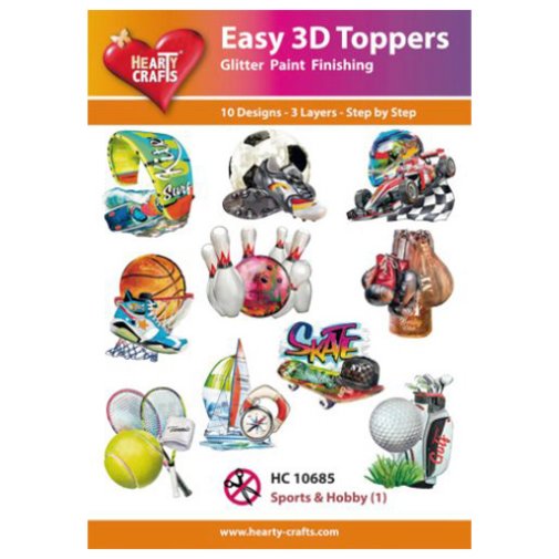Hearty Crafts 3d kuvat: Sports & Hobby, 10 kpl