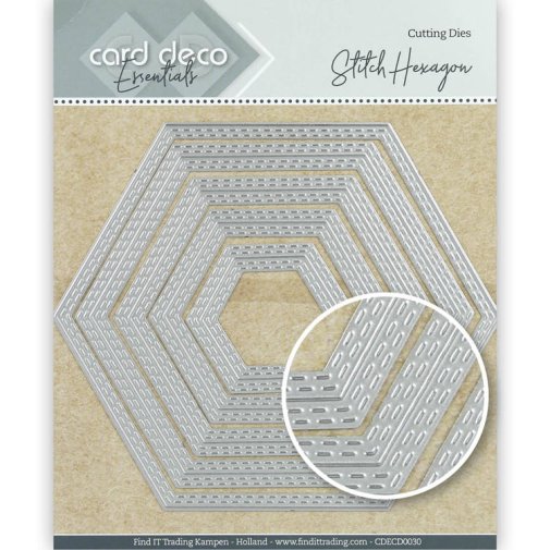Stanssisetti, Card Deco: Tikatut kuusikulmiot