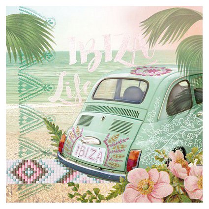 Servetti 33x33cm: Ibiza Life, 5 kpl