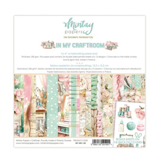 6x6\" paperipakkaus, Mintay: In my Craftroom
