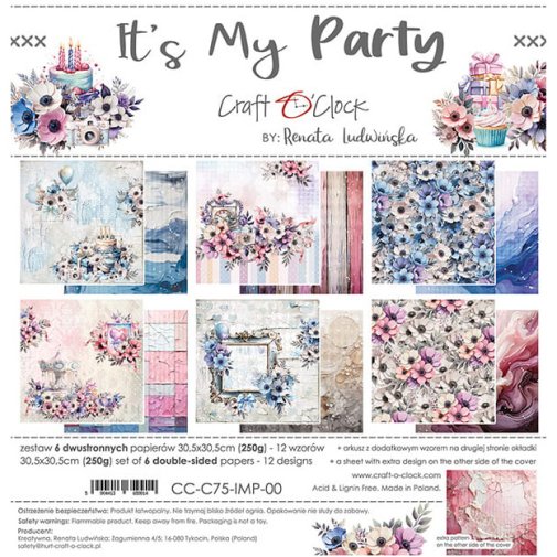 12x12\" paperipakkaus, Craft O\'Clock: It\'s My Party