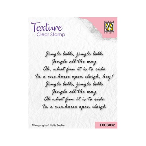 Nellie\'s Choice clear stamp: Jingle bells text