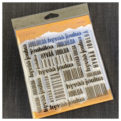 Background stamp, Krafia: Jouluiloa (FIN)