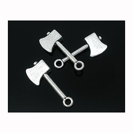 Metal embellishment: Axe, 10 pcs