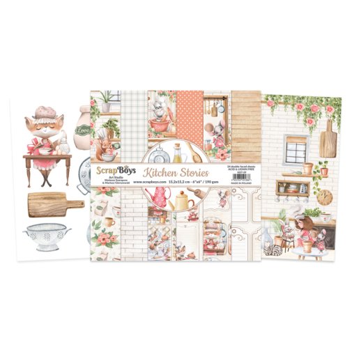 6x6\" paper pack, Scrapboys: Kitchen Stories