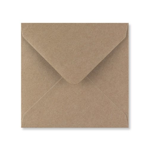 Square envelopes 6x6\", kraft, 10pcs