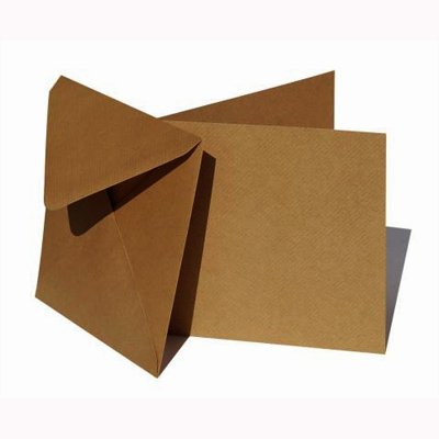 Neliökorttipohjat ja kuoret (12,5 x 12,5cm), uusio, 4 kpl