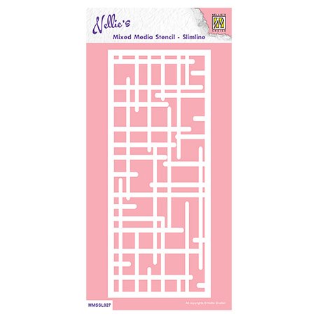 Stencil slimline, Nellie\'s Choice: Labyrinth